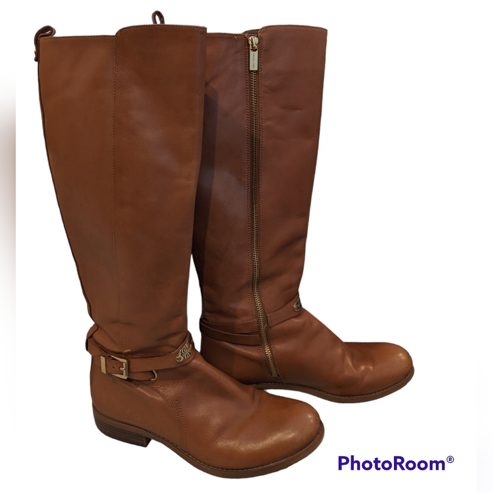 MICHAEL KORS Leather Riding Boots Size 9